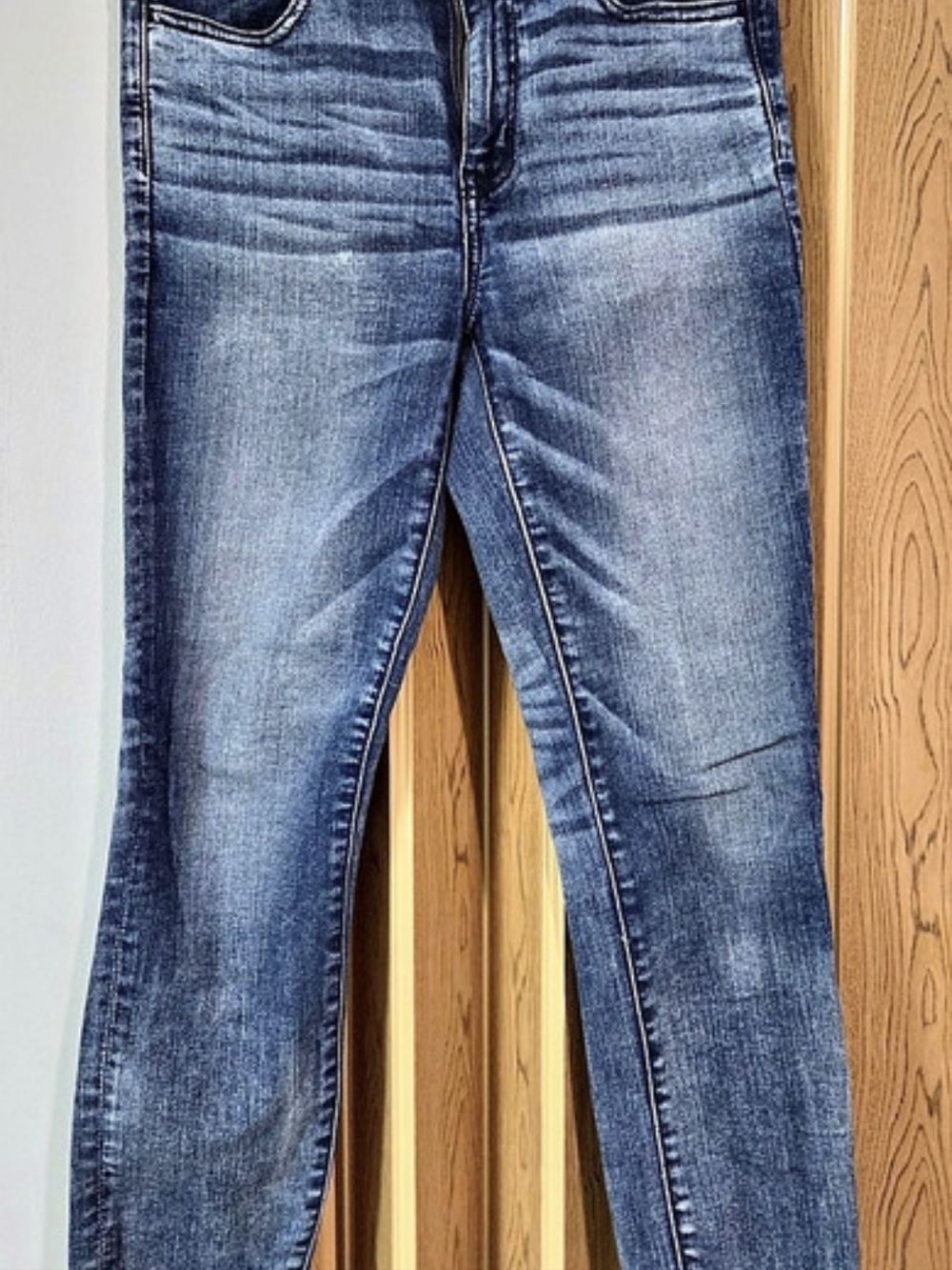 American Eagle High-Rise Jegging Crop Skinny Jeans Blue Waist 8 Regular
